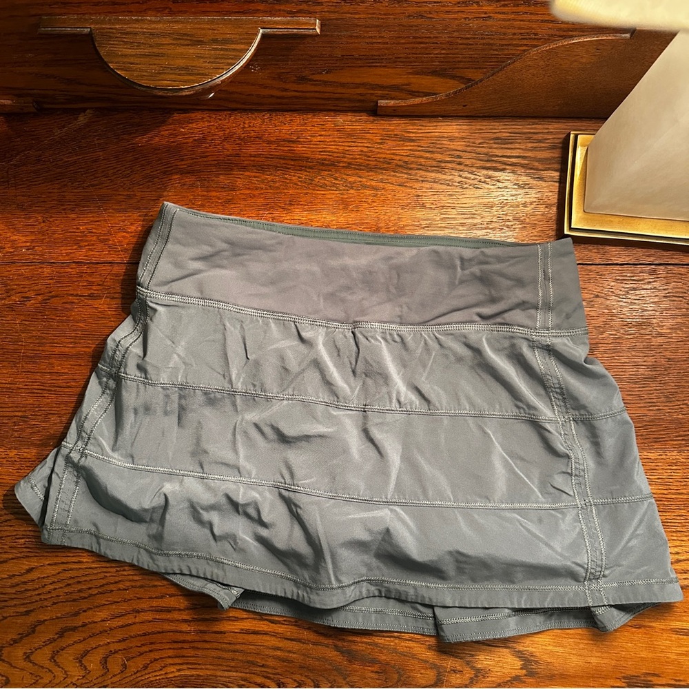 Lululemon Athletica Juniper Green Pace Rival MidRise Skirt